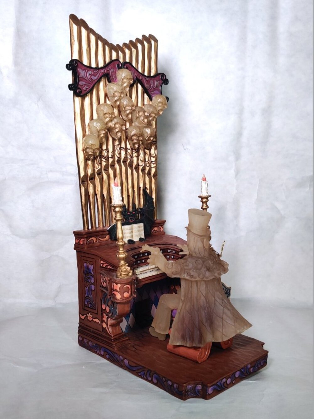 Jim Shore Haunted Mansion Organ Player II Figurine Disney Traditions Parks Glow
